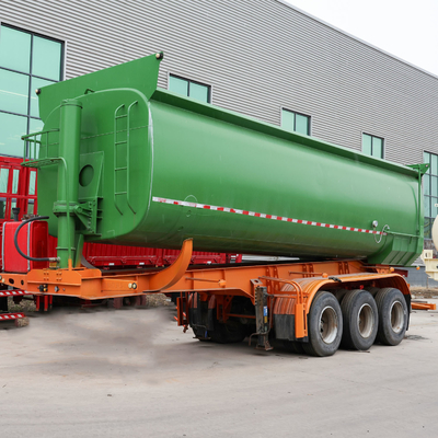 Jost 2&quot; Kingpin Tri Axle 40cbm Tipper/Dump Truck Semi Trailer для африканских клиентов