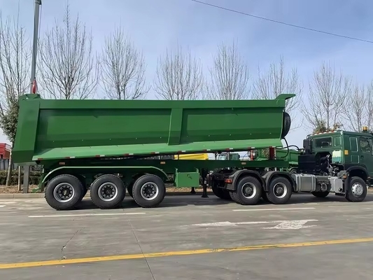 Hyva Dumper Box Van Semi Trailer для перевозки песка и руды Электрическая энергия