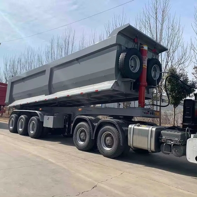 Hyva Dumper Box Van Semi Trailer для перевозки песка и руды Электрическая энергия