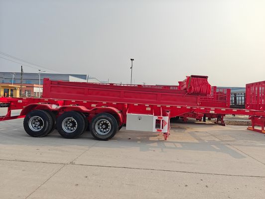 20/40 FT Контейнерный грузовой прицеп с плоской подставкой с 3/4 осями и грузоподъемностью 50 т