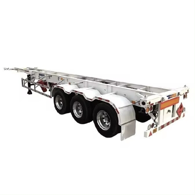 Zy Axle 2/3 Axles Flatbed/Flatdeck/Flat Deck 20/40 Feet Container/Dry Cargo Pan Semi-Trailer Steel Truck Semi-Trailer Стройный грузовой контейнер