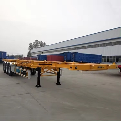 Мастер трехосный контейнерный шасси полуприцеп для 20FT 40FT контейнеров 1820 мм