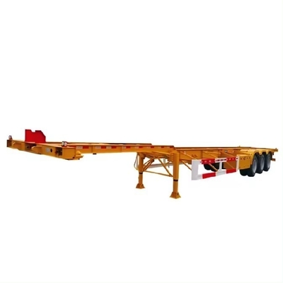 20/40ft Gooseneck Skeleton Tri Axle Semi-Trailer с 3/4 Axle Foot Slider Tread 1820mm