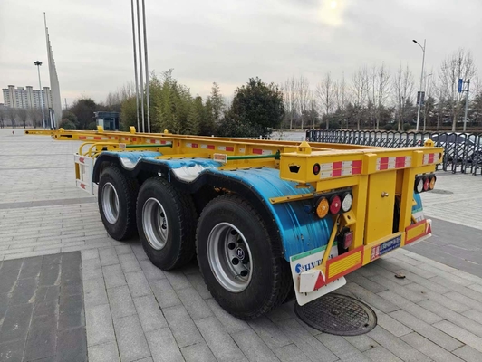 40FT 45t скелетный грузовик полуконтейнерный шасси прицеп с 12 шинами