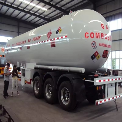 Подприцеп с высокой емкостью для транспортировки газа и доставки пропана на 3 оси