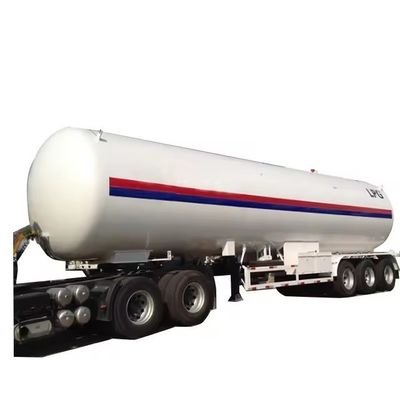 55cbm LPG газовый бак Полуприцеп 3 оси Гидравлическое испытание давление 2,21MPa 22,1bar Сталь