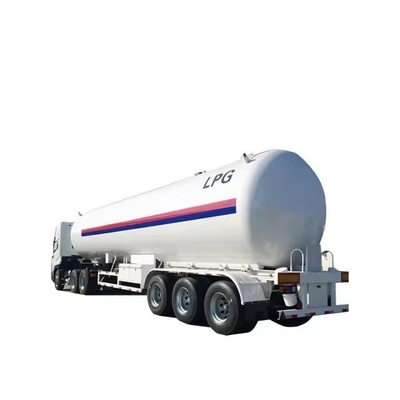 56cbm 57 Cbm 28 тонн 29 тонн СПГ Пропан газовый дорожный бак Полуприцеп для плоскостроительных 3-х осей