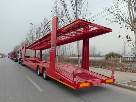 Двухэтажный автотранспортный полуприцеп для автомобильной перевозки средней производительности