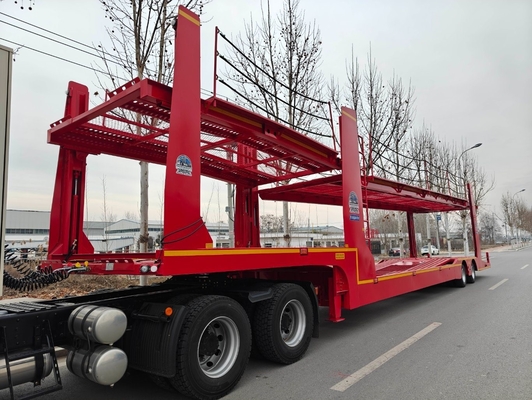 Прицеп для грузовых автомобилей с 4 осями Lowboy с механической подвеской из стали с грузовым весом 50 т