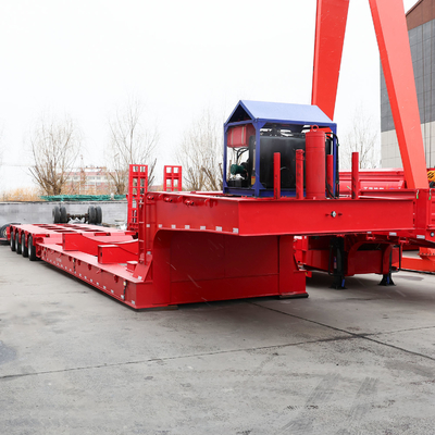 50T сталь 3 оси гусиная шея Lowboy низкая кровать полуприцеп Размеры низкая кровать прицеп грузовика