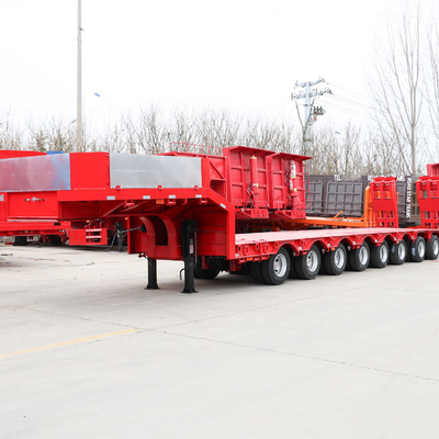 BPW/Fuwa Lowboy Truck Semi Trailer 60 80 100 тонн с высокопрочными многоосками