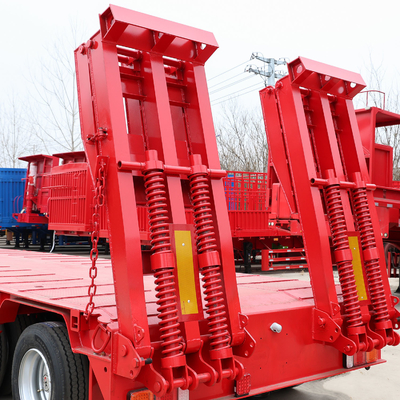 BPW/Fuwa Lowboy Truck Semi Trailer 60 80 100 тонн с высокопрочными многоосками
