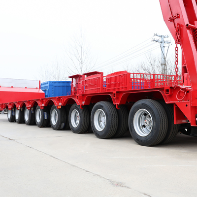 BPW/Fuwa Lowboy Truck Semi Trailer 60 80 100 тонн с высокопрочными многоосками