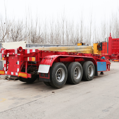 50-60 Тонный гусеничный 4-осевой погрузчик с низким погрузчиком Lowboy полуприцеп с системой подвески