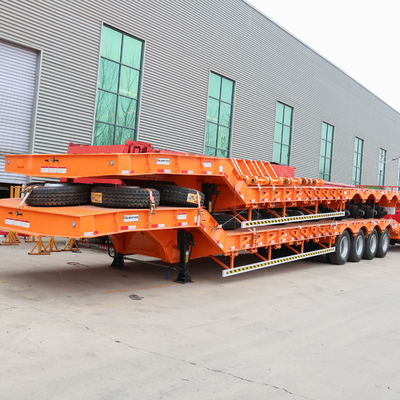 BPW/Fuwa Axles Low Bed Semi-Trailer для перевозки грузов массой 60-80 тонн