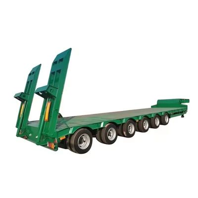 Не самодемонтируемый 100 120 тонн Lowboy Low Bed Trailer с тяжелой конструкцией