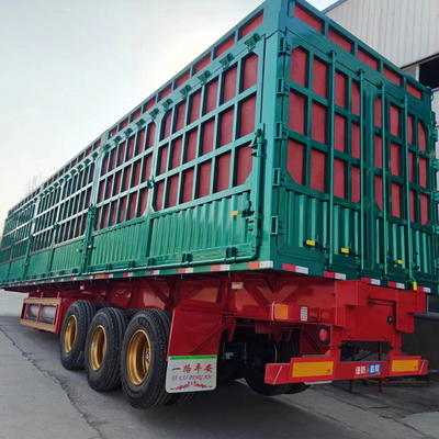 3 оси Bulk Fence Stake Semi-Trailer для железного грузового транспорта