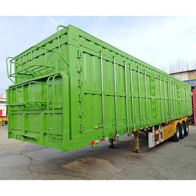 3 оси Bulk Fence Stake Semi-Trailer для железного грузового транспорта