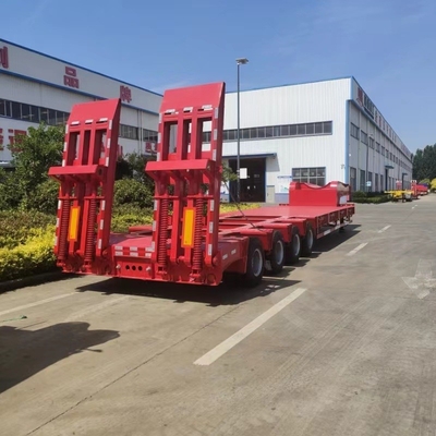 Полуприцеп Lowboy с 4 линиями 8 осями 150 тонн и ABS антиблокировочной тормозной системой