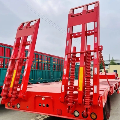 Тяжелогрузные трехосные 50 60 тонн Lowboy Lowbed Trailers Low Bed Semi Truck Trailer