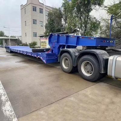 4 оси низкая кровать Lowboy 60тон 80тонный полугрузовой прицеп для перемещения тяжелых машин