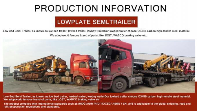 Manufacturer′ S Direct Sales Wholesale Price 2-Axle Heavy-Duty 40 Ton 60tons Flatbed Semi-Traile