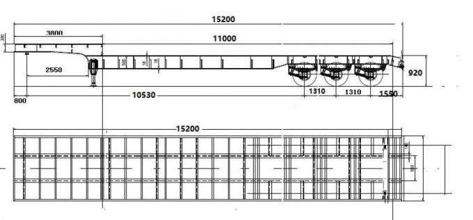 Manufacturer′ S Direct Sales Wholesale Price 2-Axle Heavy-Duty 40 Ton 60tons Flatbed Semi-Traile